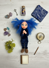Indie - Pixie — handmade love and heart guardian art piece by Duendes del Uruguay, view 6