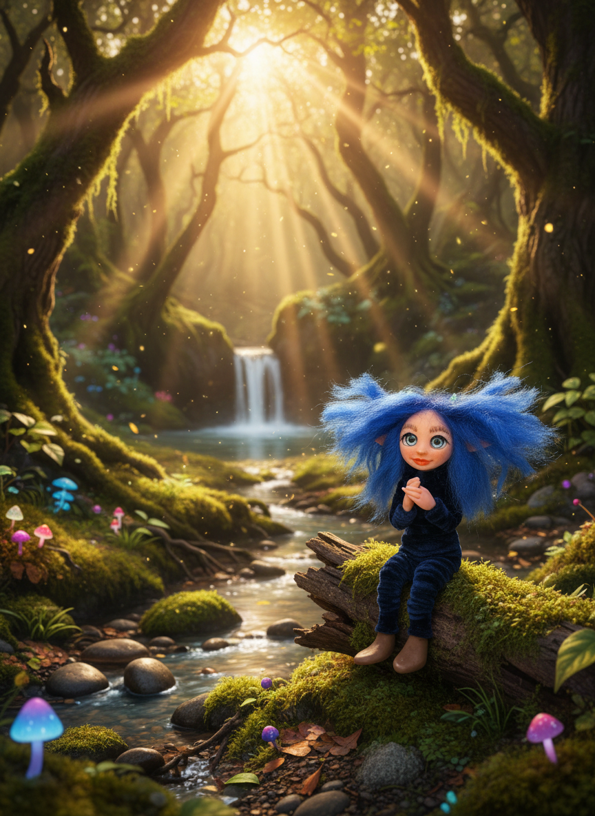 Indie - Pixie — handmade love and heart guardian art piece by Duendes del Uruguay, view 9