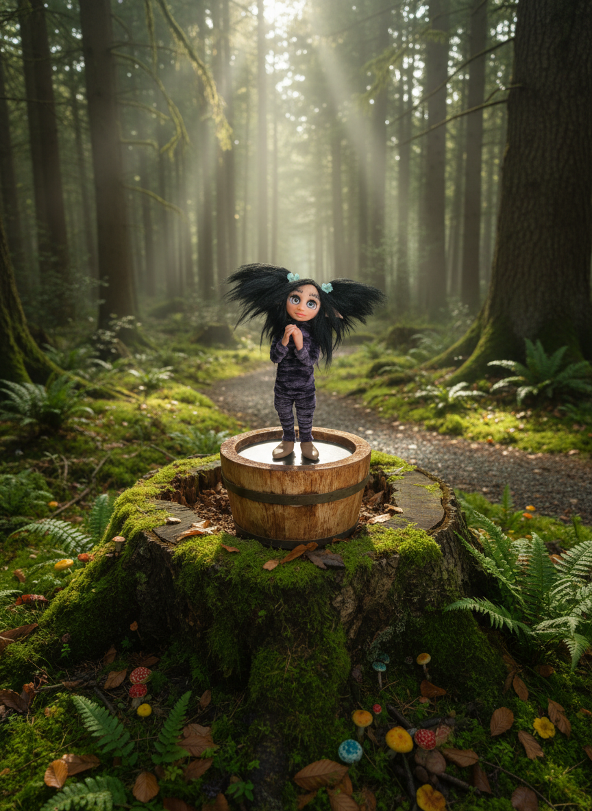 Noa - Pixie — handmade protection guardian art piece by Duendes del Uruguay, view 5