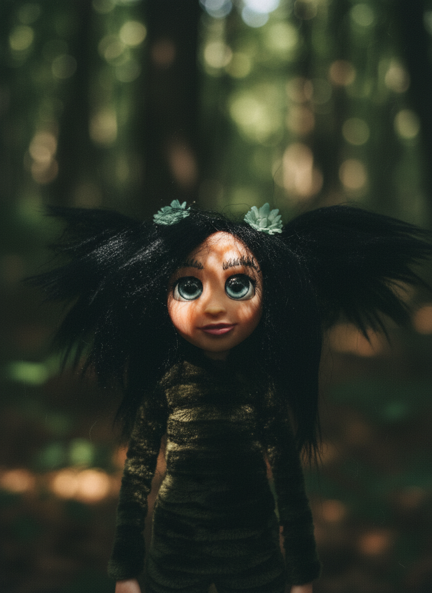 Abril - Pixie — handmade spirituality guardian art piece by Duendes del Uruguay, view 7