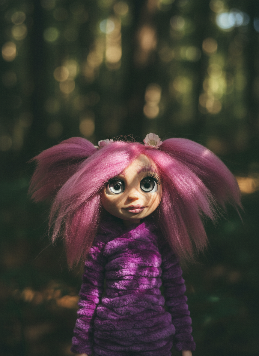 Mila - Pixie — handmade spirituality guardian art piece by Duendes del Uruguay, view 3
