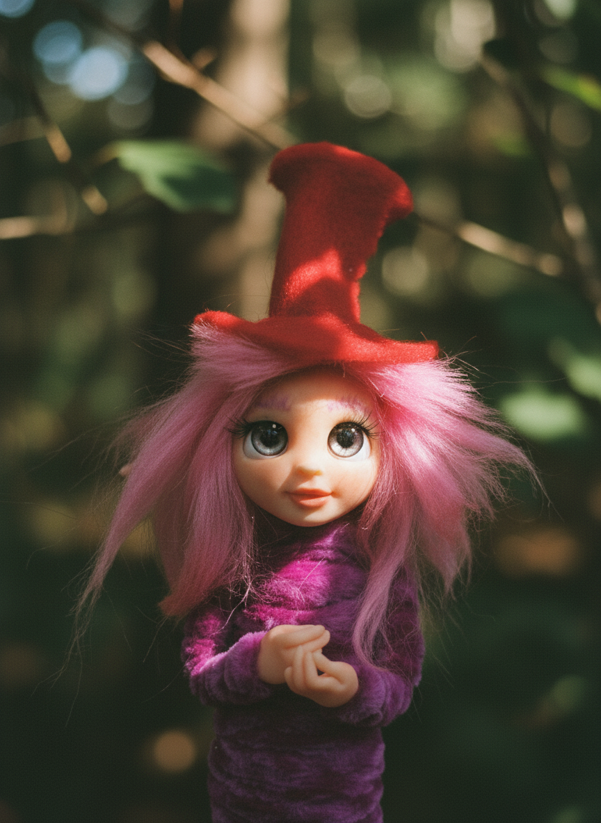 Lumi - Pixie — handmade spirituality guardian art piece by Duendes del Uruguay, view 9