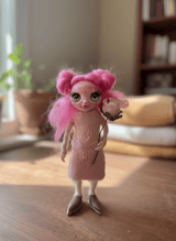 Melisa - Pixie — handmade new beginnings guardian art piece by Duendes del Uruguay, view 6