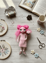 Melisa - Pixie — handmade new beginnings guardian art piece by Duendes del Uruguay, view 8
