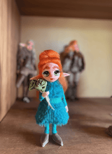 Cintia - Pixie — pieza artística de un guardián de la protección, hecha a mano por Duendes del Uruguay, vista 5.