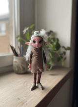 Canela - Pixie — handmade love and heart guardian art piece by Duendes del Uruguay, view 2