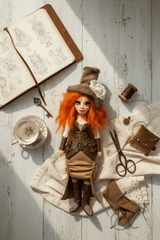 Ruth — handmade self-esteem and empowerment guardian art piece by Duendes del Uruguay, view 7