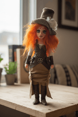 Ruth — handmade self-esteem and empowerment guardian art piece by Duendes del Uruguay, view 6