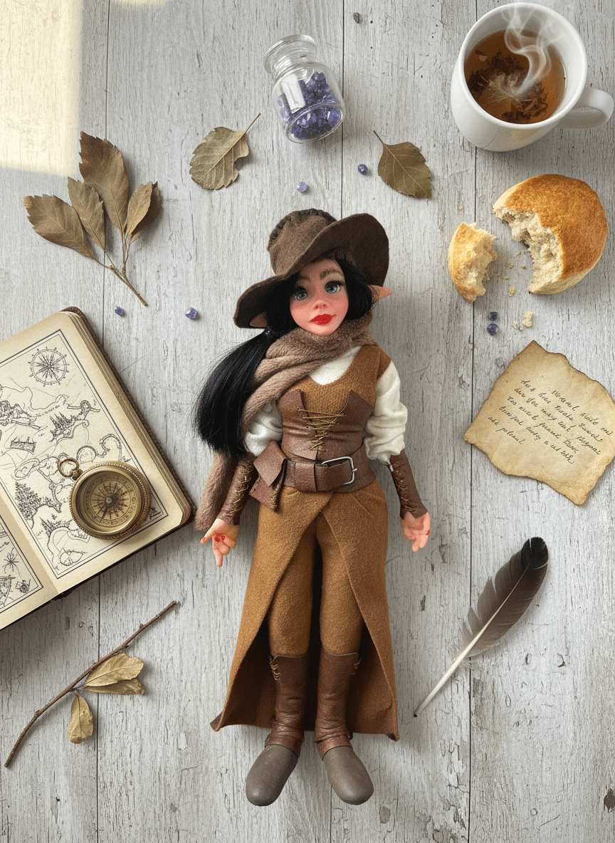Zoe Gaucha — handmade uruguayan identity guardian art piece by Duendes del Uruguay, view 8