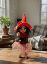 Zahira - Pixie — handmade love and heart guardian art piece by Duendes del Uruguay, view 6