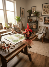 Zahira - Pixie — handmade love and heart guardian art piece by Duendes del Uruguay, view 8