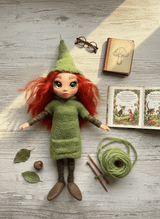 Clavel - Pixie — handmade study and concentration guardian art piece by Duendes del Uruguay, view 8