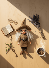Jazmín - Pixie — handmade anxiety and mental health guardian art piece by Duendes del Uruguay, view 5