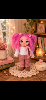Avenya handmade Pixie in a warm pink floral setting