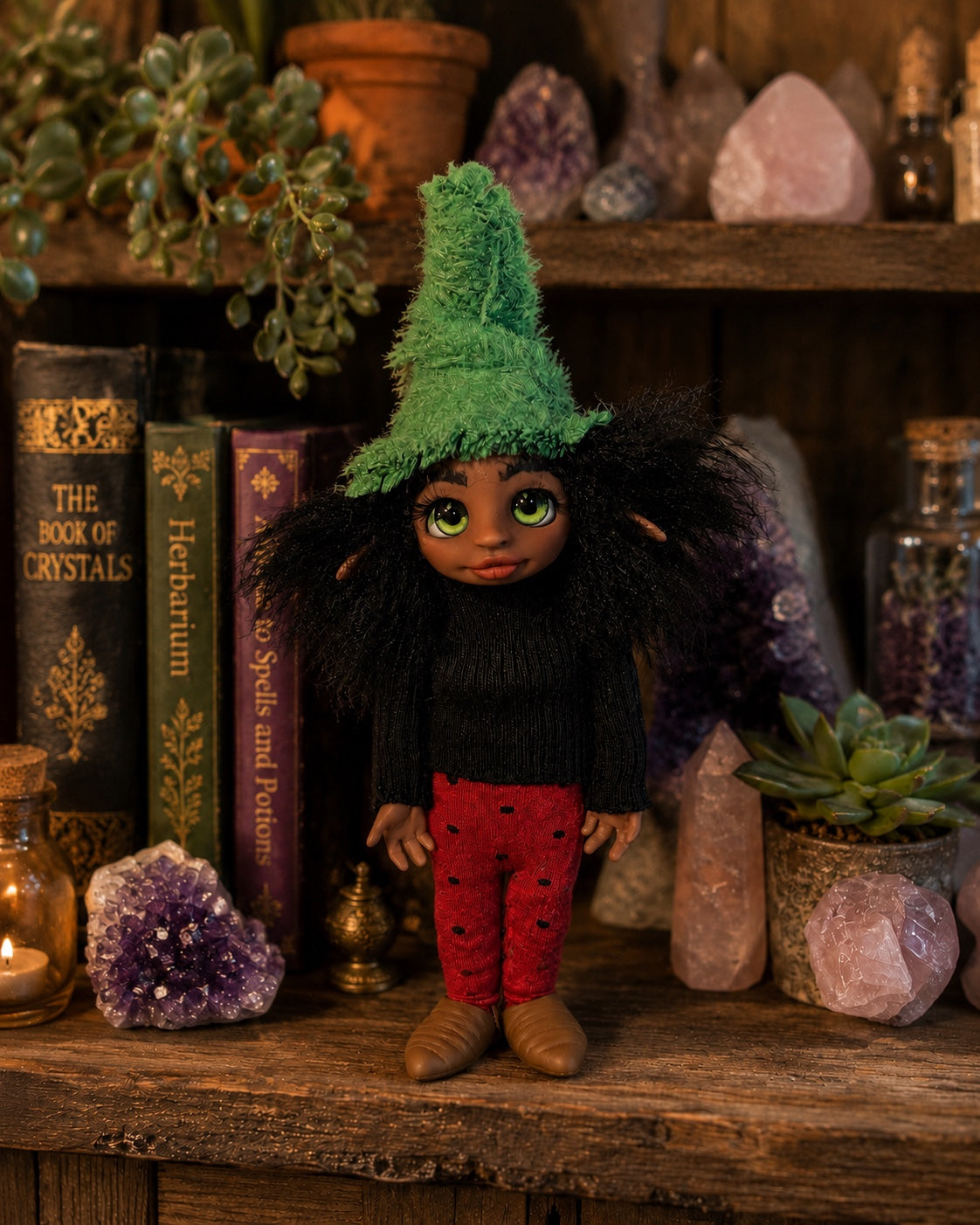 Naeris handmade Pixie, back and profile view