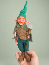Orión held in a hand to show scale