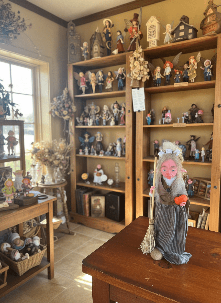 Moonstone — handmade spirituality guardian art piece by Duendes del Uruguay, view 6