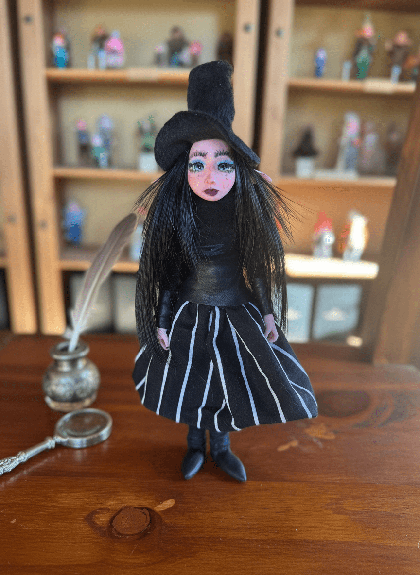 Morgana — handmade spirituality guardian art piece by Duendes del Uruguay, view 5