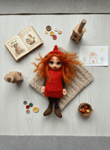 Fiorella - Pixie — handmade love and heart guardian art piece by Duendes del Uruguay, view 6