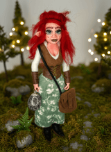 Juliette — handmade wisdom guardian art piece by Duendes del Uruguay, view 2