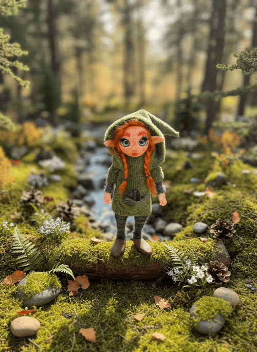 Anís - Pixie — handmade spirituality guardian art piece by Duendes del Uruguay, view 2