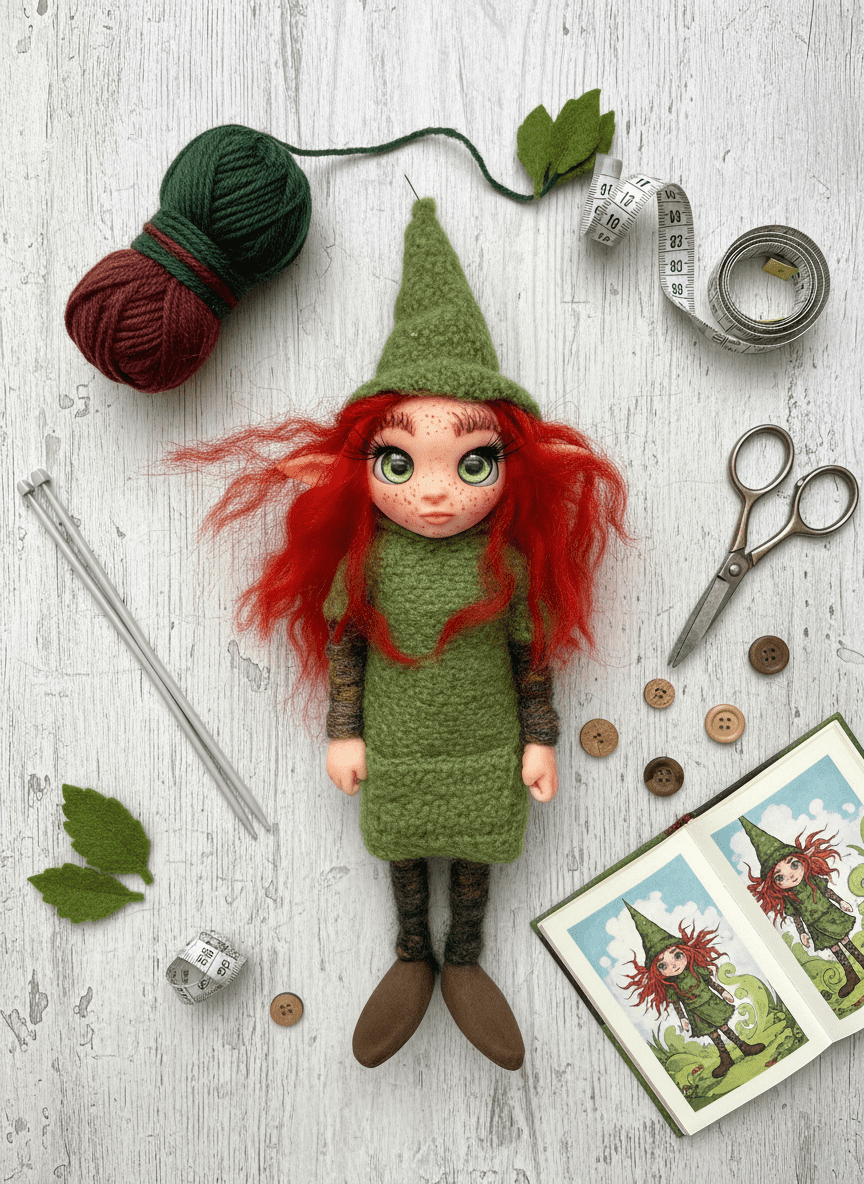 Clavel - Pixie — handmade study and concentration guardian art piece by Duendes del Uruguay, view 5