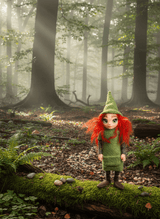Clavel - Pixie — handmade study and concentration guardian art piece by Duendes del Uruguay, view 4