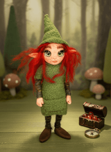 Clavel - Pixie — handmade study and concentration guardian art piece by Duendes del Uruguay, view 3