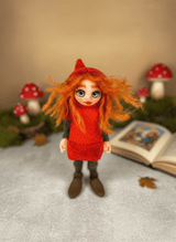 Fiorella - Pixie — handmade love and heart guardian art piece by Duendes del Uruguay, view 2