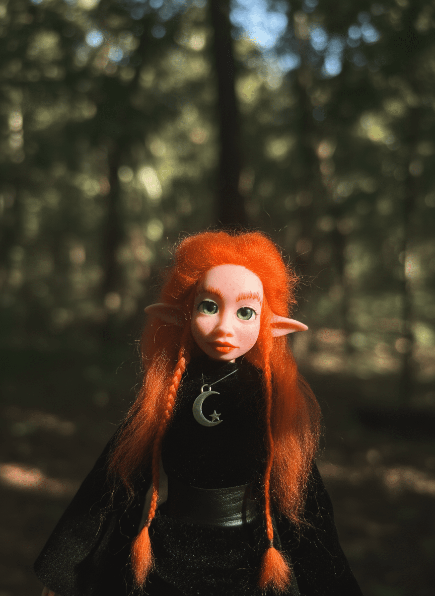 Freya, a handmade spirituality guardian art piece by Duendes del Uruguay