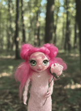 Melisa - Pixie — handmade new beginnings guardian art piece by Duendes del Uruguay, view 2