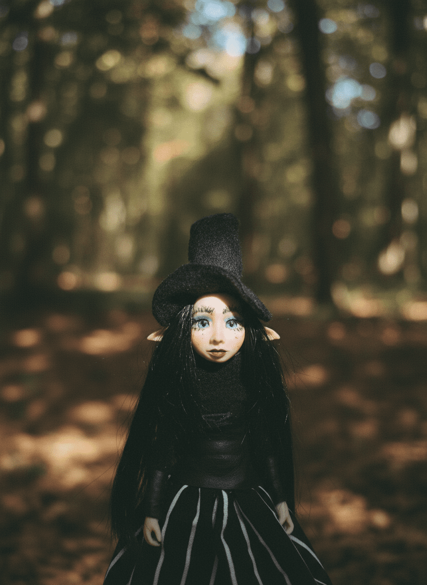 Morgana — handmade spirituality guardian art piece by Duendes del Uruguay, view 4