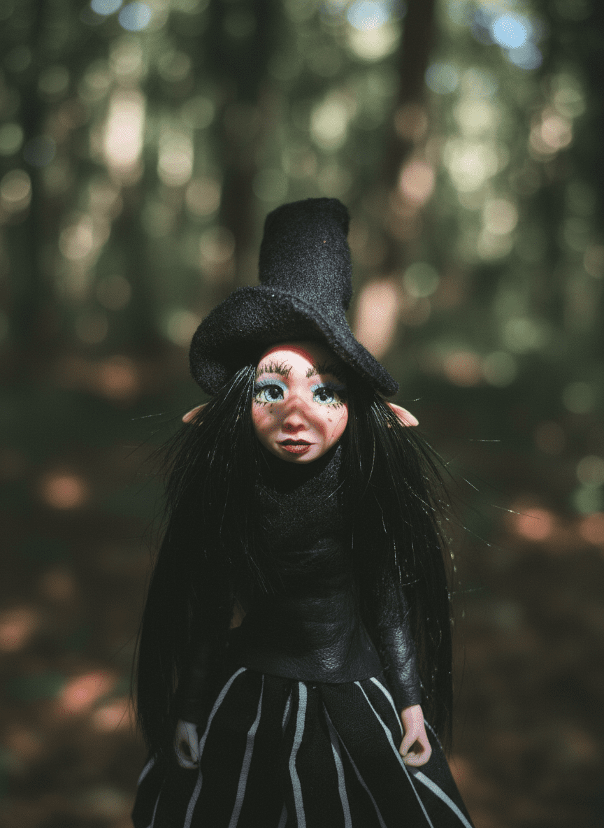 Morgana — handmade spirituality guardian art piece by Duendes del Uruguay, view 2