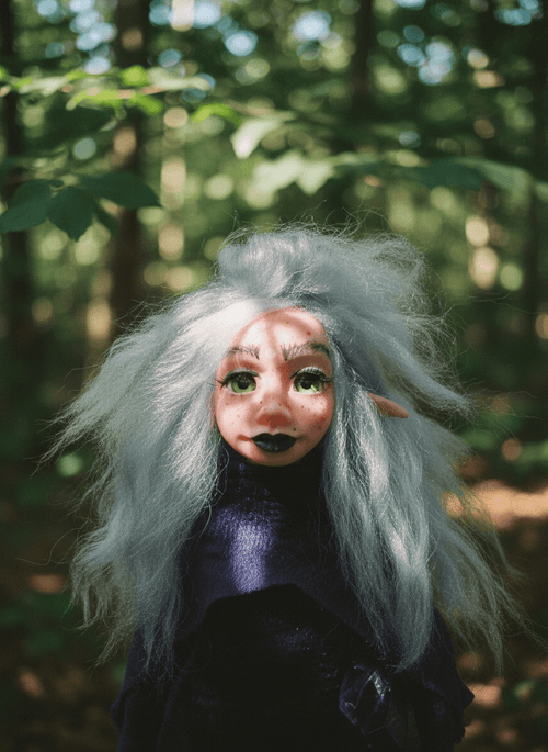 Bruma, a handmade anxiety and mental health guardian art piece by Duendes del Uruguay