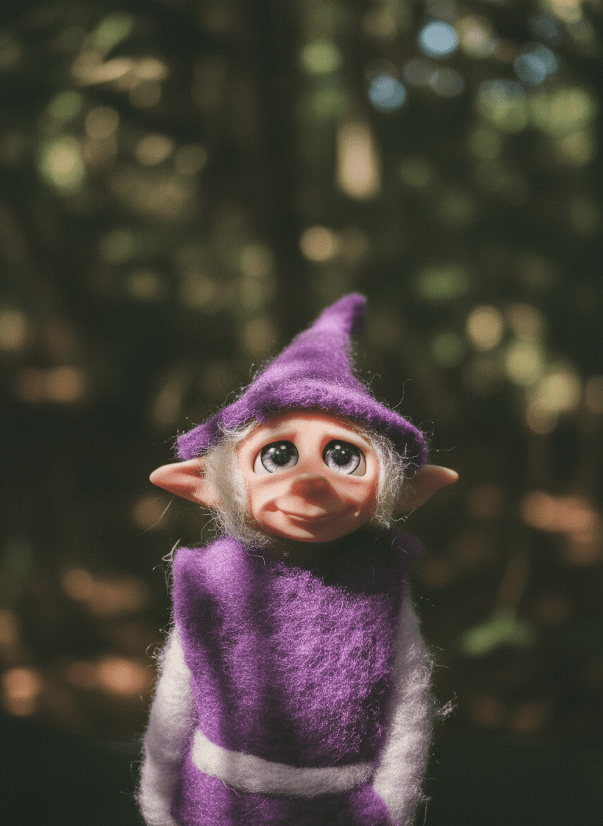 Lil — handmade guardian art piece by Duendes del Uruguay
