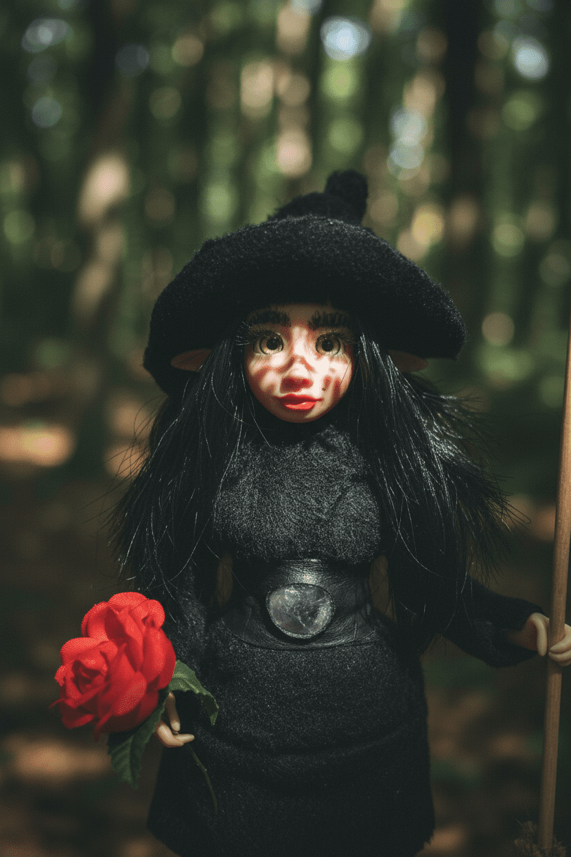 Amy, a handmade protection guardian art piece by Duendes del Uruguay