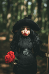 Amy, a handmade protection guardian art piece by Duendes del Uruguay