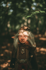 Teo — handmade wisdom guardian art piece by Duendes del Uruguay, view 2
