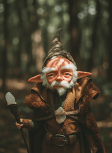 Enzo, a handmade wisdom guardian art piece by Duendes del Uruguay