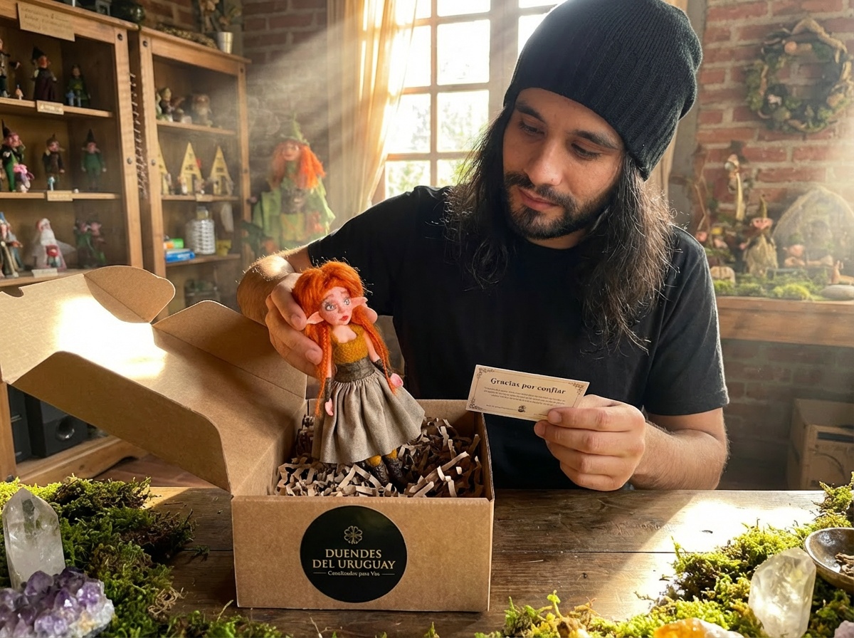 Gabriel preparando un guardián